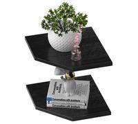Juego de 2 estanterías de pared para esquinas