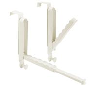Juego de 2 ganchos plegables para puertas, con 6 ganchos, de aluminio, con capacidad de hasta 5,9 kg