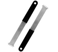 Juego de 2 herramientas de extracción de adoquines, elevador de pavimentadora de 20 cm con borde dentado, extractor de adoquines de metal para levantar adoquines, rascador de juntas para jardín, patio