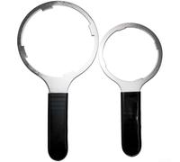 Juego de 2 llaves de carcasa de filtro de agua para llave versátil iSpring AWR2 HW12 HC12 RCC RCCP - Herramienta de montaje de acero 45# para filtros de toda la casa de 225 mm y 187 mm