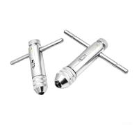 Juego de 2 llaves de grifo con mango en T, herramienta manual de trinquete ajustable para grifos de tornillo de 3-8 mm y 5-12 mm