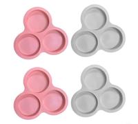 Juego de 2 Moldes Silicona Freidora Aire Antiadherentes Para Tortitas y Cupcakes para resistencia Térmica Alta 15x15cm(4)