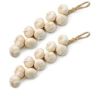 Juego de 2 piezas de Pinchos de ajo de espuma, decorada en otoño ajo artificial realista, decoración de halloween, para accesorios fotográficos de decoración interior de jardín de cocina familiar