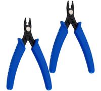 Juego de 2 pinzas de crimpado para la fabricación de joyería y extensiones de cabello