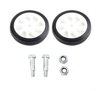 Juego de 2 ruedas giratorias de compresor de aire, juego de ruedas de repuesto antideslizantes para compresores de aire, ruedas resistentes con absorción de impactos (6 pulgadas) (6 pulgadas, blanco)