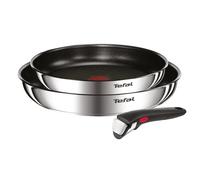 Juego de 2 Sartenes Tefal Ingenio Emotion, Sartén 22 y 26 cm, mango intercambiable, Antiadherente, Revestimiento Titanio, Thermo-signal, Ahorra espacio