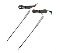 Juego de 2 sensores de temperatura para ThermoPro TP20 TP25 TP17 Grill | Mango de acero inoxidable, para cable de fibra de vidrio trenzado, para una respuesta rápida, lectura precisa