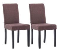 Juego de 2 sillas de comedor ina de tela 41x47x91 cm