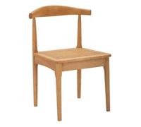 Juego De 2 Sillas De Madera Marrón Cm 54x54x70