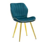 JUEGO DE SILLAS PARIS SPACE TEAL/DORADO 2 PIEZAS