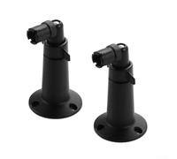 Juego de 2 soportes de montaje para cámara de seguridad, kit de fijación de techo de pared giratorio 360 grados para anillo Arlo para eufy para parpadeo, para wyze CCTV, aleación de aluminio, negro
