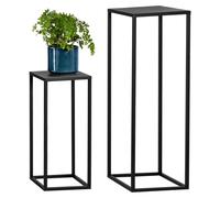 Juego de 2 taburetes para flores Bremermann, soporte para flores de metal, columna para flores, fabricado en metal en color .