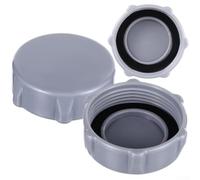 Juego de 2 válvulas de drenaje P6H1158 para piscina P01006 para piscina robusta P6H1158 Junta de plástico gris recambio tapa para piscina de suelo P01006 Válvula de drenaje rápido 1,85 pulgadas