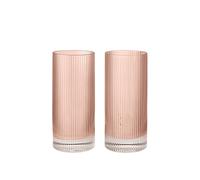 Juego de 2 vasos Highball Ripple Blush