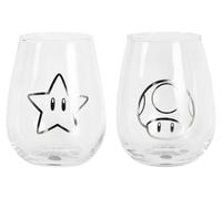 Juego de 2 vasos para bebidas Super Mario, 500 ml, 11,5 cm