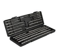 Juego de 20 brocas para martillo rotativo SDS Plus, herramienta de agujero de mampostería de hormigón con estuche de almacenamiento para hormigón, piedra, ladrillo