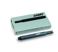 Juego de 20 cartuchos de tinta LAMY T10 con gran capacidad de tinta, aptos para todos los modelos de plumas estilográficas LAMY. Contenido: 1,25 ml por cartucho. 5 uds/paquete. Color tinta: negro