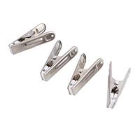 Juego de 20 pinzas de acero inoxidable para ropa, pinzas para colgar en la ropa del hogar, ideales para ropa interior y pinzas del hogar