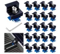 Juego de 20 soportes para paneles solares con fijaciones ajustables