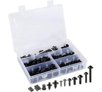 Juego de 223 piezas de tornillos para carrocería de motocicleta negra