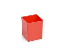 Juego de 25 cajas de 63 mm, A3, rojo, B52 x T52 x H63, adecuadas como bandeja Bosch L-Boxx, cajas de inserción para cajas surtidas, como Bosch Sortimo Insetboxen Set para L-BOXX, T-BOXX, ProClick Tray