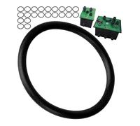 Juego de 25 juntas tóricas de repuesto para casquillo de válvula compatible con Gardena V1 a V3 Valve Box 1254-20, 1255-20, 1255-20, de goma, diámetro 28,25 x 2,62 mm, anillo de sellado de repuesto