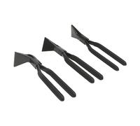 Juego de 3 alicates de plegado de acero al carbono, para doblar chapa y | Pinzas rectas, 45° y 90°, acero al carbono, mangos antideslizantes para coche, techo y construcción de metal