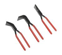 Juego de 3 alicates plegables, 180°, 45° y 90°, de acero al carbono, alicates para chapa con 60 mm de ancho de boca, alicates para doblar chapa con mango antideslizante, herramienta de techado de