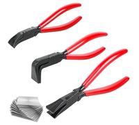 Juego de 3 alicates plegables, alicates para doblar chapa 0-45-90 grados, mini alicates de chapa de 22 mm de ancho, alicates dobladores y alicates dobladores para techadores y fontaneros, mangos
