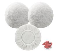 Juego de 3 almohadillas de lana de cordero para Einhell CE-CB 18/254 Li | pulidoras de coche con batería para pulidoras de 220 mm a 250 mm
