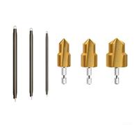 Juego de 3 brocas de reparación de roscas PPR con resorte de flexión manual de tubo para expansor de tubería de agua de PVC, herramientas de taladro eléctrico de vástago hexagonal de 15-31 mm