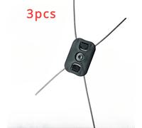 Juego de 3 Cabezales de Recortadora de Cuerda para Cortacésped Eléctrico, Cabezal de Recambio de Alambre de Acero para Cortacéspedes Inalámbricos