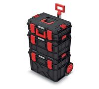 Juego de 3 cajas de herramientas 3 en 1 con ruedas para taller, resist