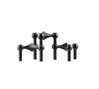 Juego de 3 Candelabros Negro