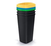 Keden juego de 3 cubos de reciclaje de 25l cada