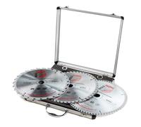 Juego de 3 cuchillas circulares Widia HM para madera 300 z28-z48-z72 Holzmann