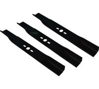 Juego de 3 cuchillas de 42 cm, modelo 122 cm, para John Deere M135589, LX186, LX188, LX277, LX279