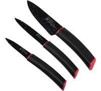 Juego de 3 cuchillos en acero inoxidable y antiadherente marmolado Keeps Marble San Ignacio Black