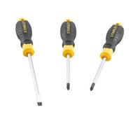 Juego de 3 destornilladores cushion grip: plana, phillips y buscapolos