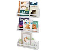 Juego de 3 elegante habitación Guardería infantil Bebé Pared Estantería resistente madera de abedul