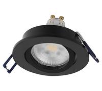 Juego de 3 focos empotrables LED OSRAM Spot Set, 6W, color , 85mm, 500 lúmenes, 2700K (blanco cálido), índice de reproducción cromática (CRI) ≥ 80, regulables, aluminio