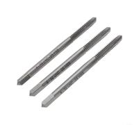 Juego de 3 grifos de 8 a 32 piezas UNC herramienta de corte de rosca - Machos de rosca manual de acero de alta velocidad para reparación de metal, kit de reenhebrado de flauta recta para acero