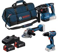 Bosch Kit 3 herramientas 0615A50094 18V inalámbrico 2 baterías 4Ah sistema sin polvo