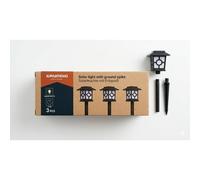 Juego de 3 luces solares para jardín Grundig - Iluminación solar para jardín - IP44