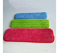 Juego de 3 paños de microfibra para cabezales de fregona planos diseñados para una limpieza eficiente del suelo con spray de agua, adecuados para uso doméstico (rojo)