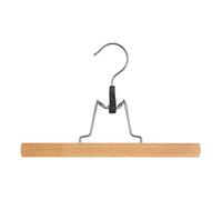 Juego de 3 perchas de clip de madera