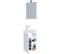 Juego de 3 piezas | Lavadero para huéspedes Aseo | Baño de invitados Aseo | Lavabo con espejo | Muebles de baño Juego de baño – Lumia