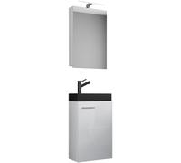 Juego de 3 piezas | Lavadero para huéspedes Aseo | Baño para invitados Aseo | Lavabo con armario espejo | Muebles de baño Juego de baño – Slito SC-BL