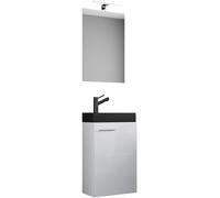 Juego de 3 piezas | Lavadero para invitados WC | Baño para invitados | Lavabo con espejo | Juego de baño – Slito SP-BL