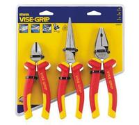 IRWIN 10505519 - Juego de 3 unidades (corte diagonal de 6 pulgadas/150 mm, Alicate de boca larga de 8 pulgadas/200 mm, Alicate universales de 7 pulgadas/175 mm)